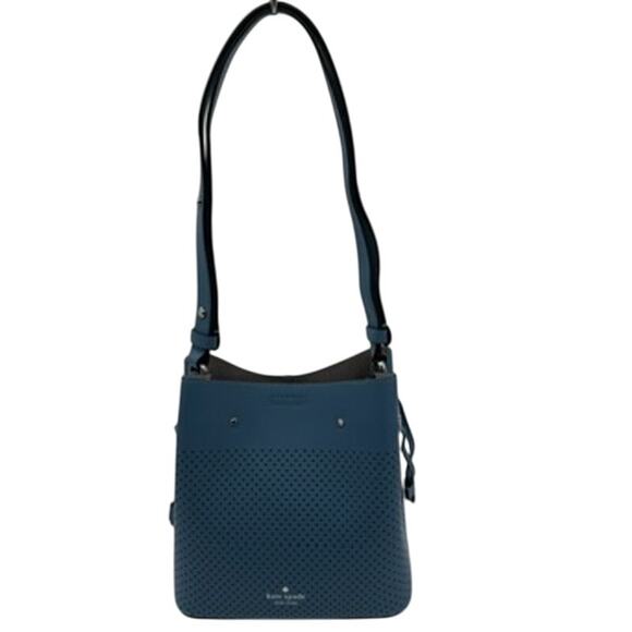 Kate Spade New York Marti Large Bucket Bag*New w/out tags*BLUE Pebbled Leather - Picture 7 of 16